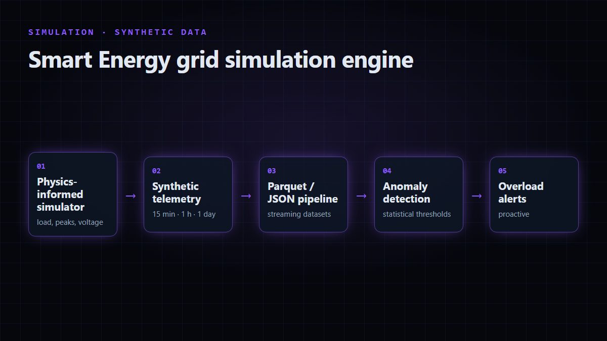Smart Energy Grid Simulation Engine & Synthetic Telemetry preview